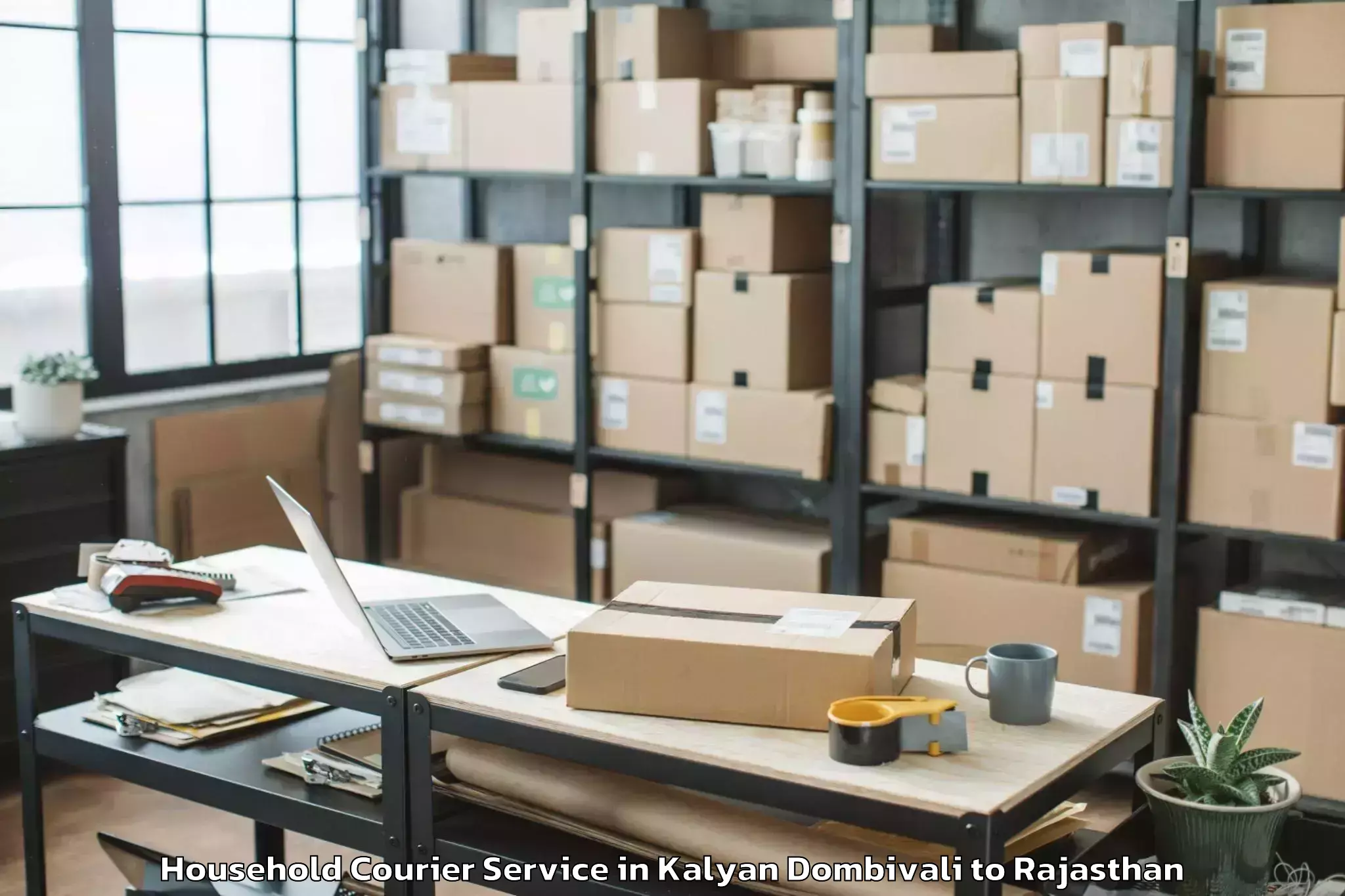 Easy Kalyan Dombivali to Raisingh Nagar Household Courier Booking